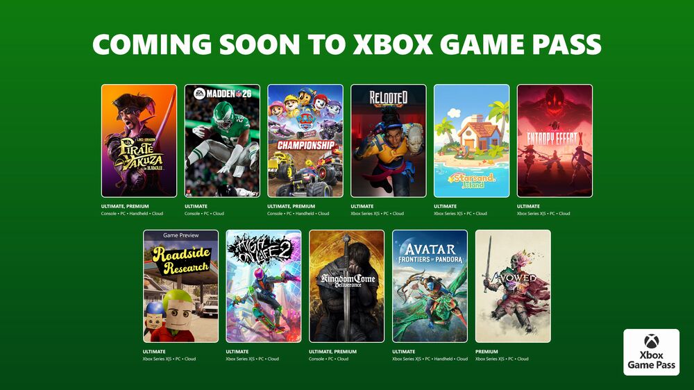 XBOXGame Pass Febbraio 2026